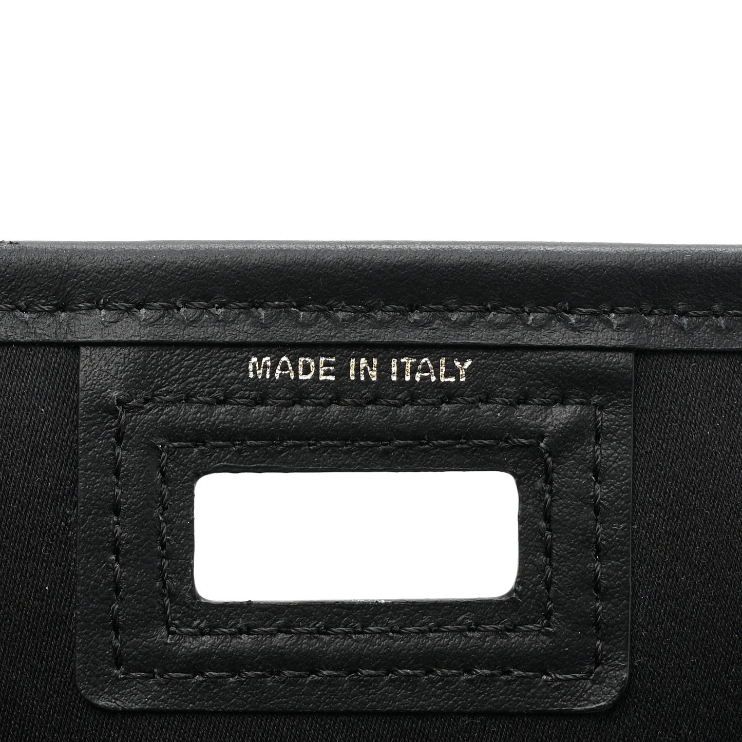 Glazed Fabric Vitello Century FF 1974 Stamp Patch Mini Peekaboo Defender Cover Mogano Panna Black