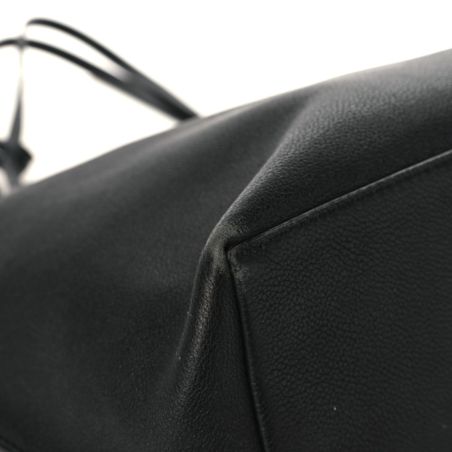 Calfskin Lockme Go Tote Black
