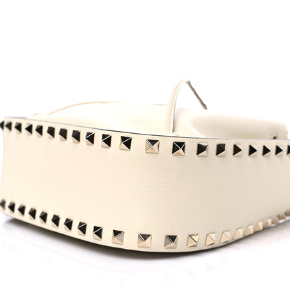 Valentino Garavani Calfskin Rockstud Bucket Bag Ivory 8 of 9