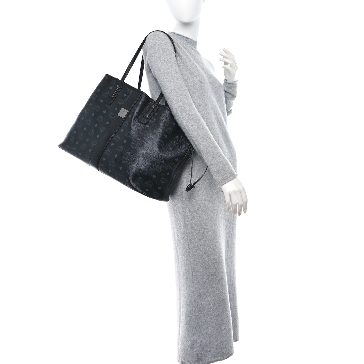 Visetos Large Liz Reversible Shopper Tote Black