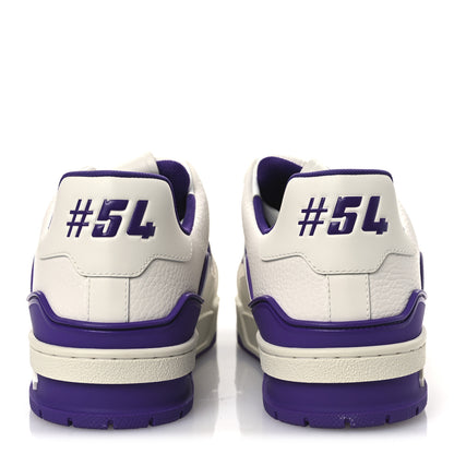 Louis Vuitton Calfskin LV Trainer Sneakers 9 Purple 6 of 12