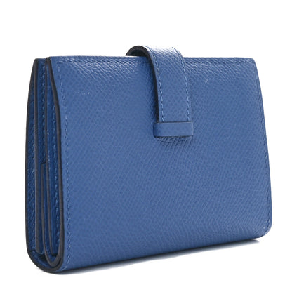 Hermes Epsom Mini Bearn Wallet Bleu Brighton 3 of 11