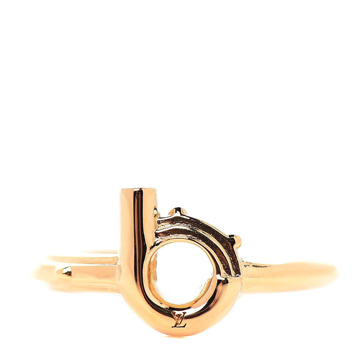 Louis Vuitton LV And Me Letter B Ring S Gold 1 of 5