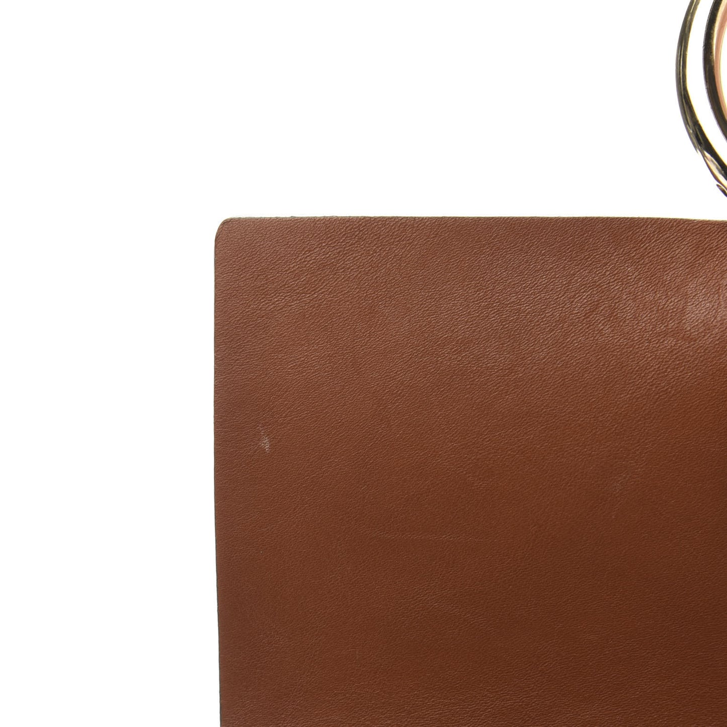 Suede Calfskin Small Faye Shoulder Bag Tobacco