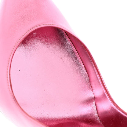 Christian Louboutin Metallic Patent Hot Chick 100 Pumps 39 Pink 9 of 11