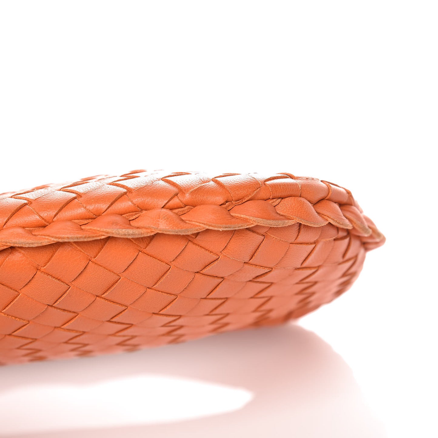 Nappa Intrecciato Mini Veneta Hobo Orange