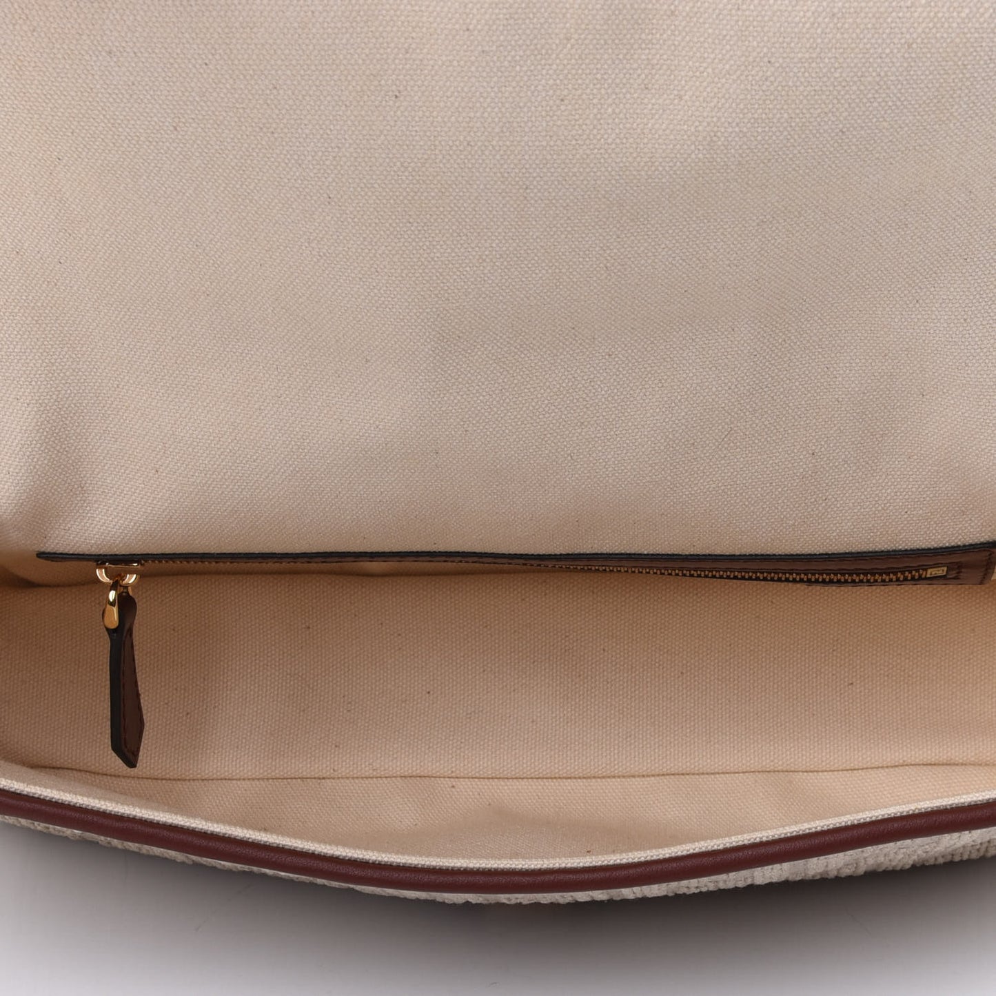 Sardinian Jacquard Vitello King FF 1974 Embroidered Baguette Corda Praline
