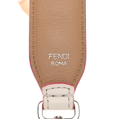 Fendi Vitello Dolce Plexiglass Bi-Color Studded Strap You White Ice Cuoio Multicolor 3 of 6