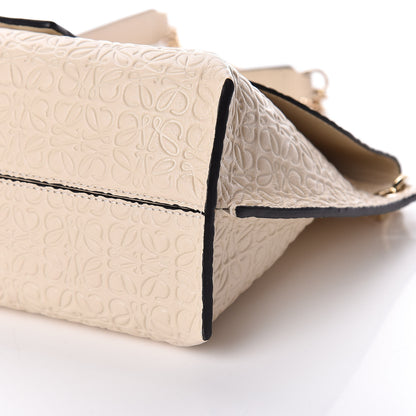 Loewe Goatskin Embossed Avenue Shoulder Bag Ivory 6 of 8