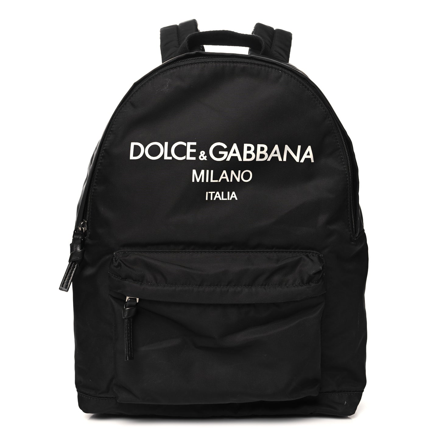 Nylon Logo Childrens Backpack Black