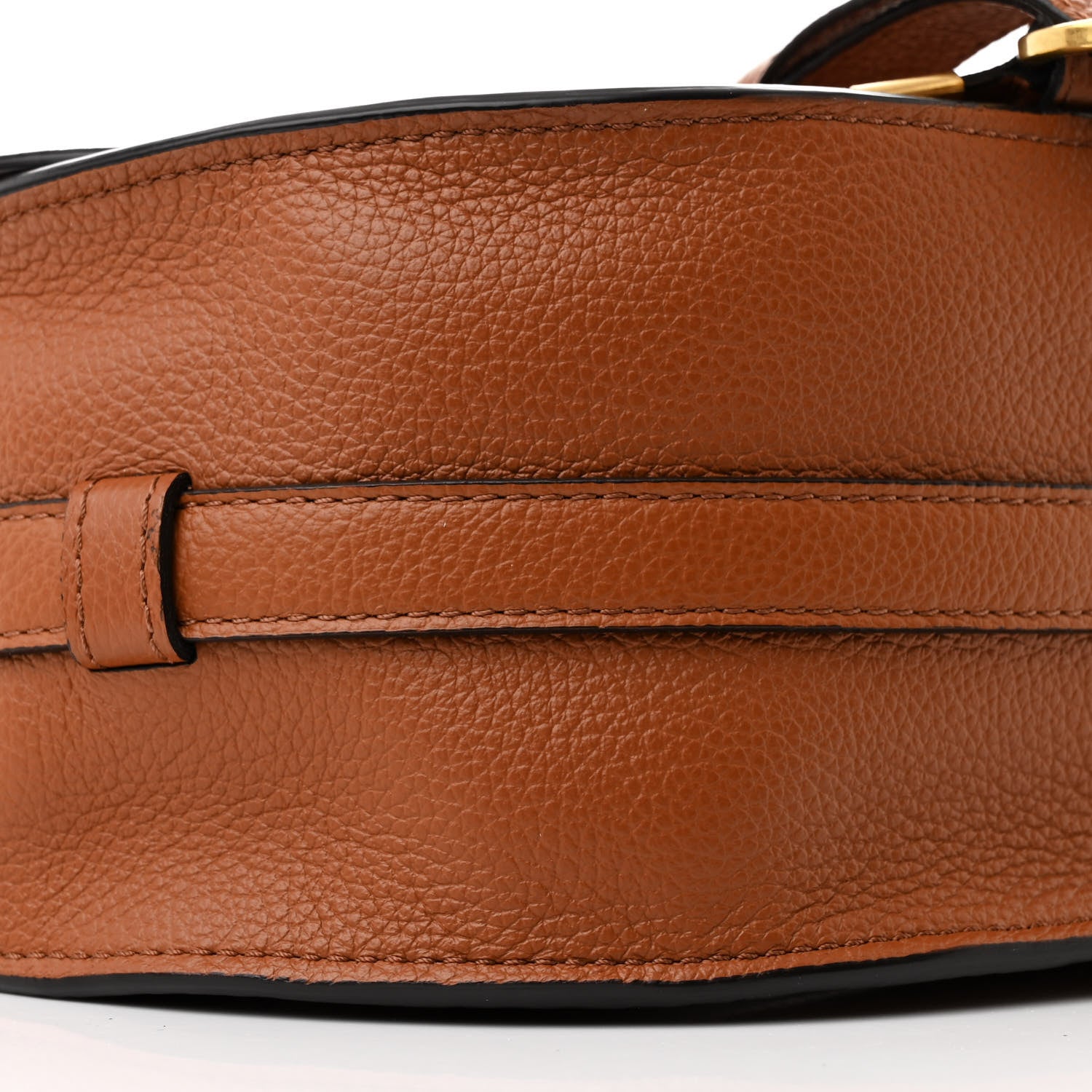 Chloe Calfskin Medium Marcie Round Crossbody Bag Tan 10 of 12