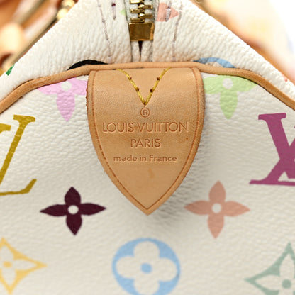 Louis Vuitton Monogram Multicolor Speedy 30 White 6 of 12