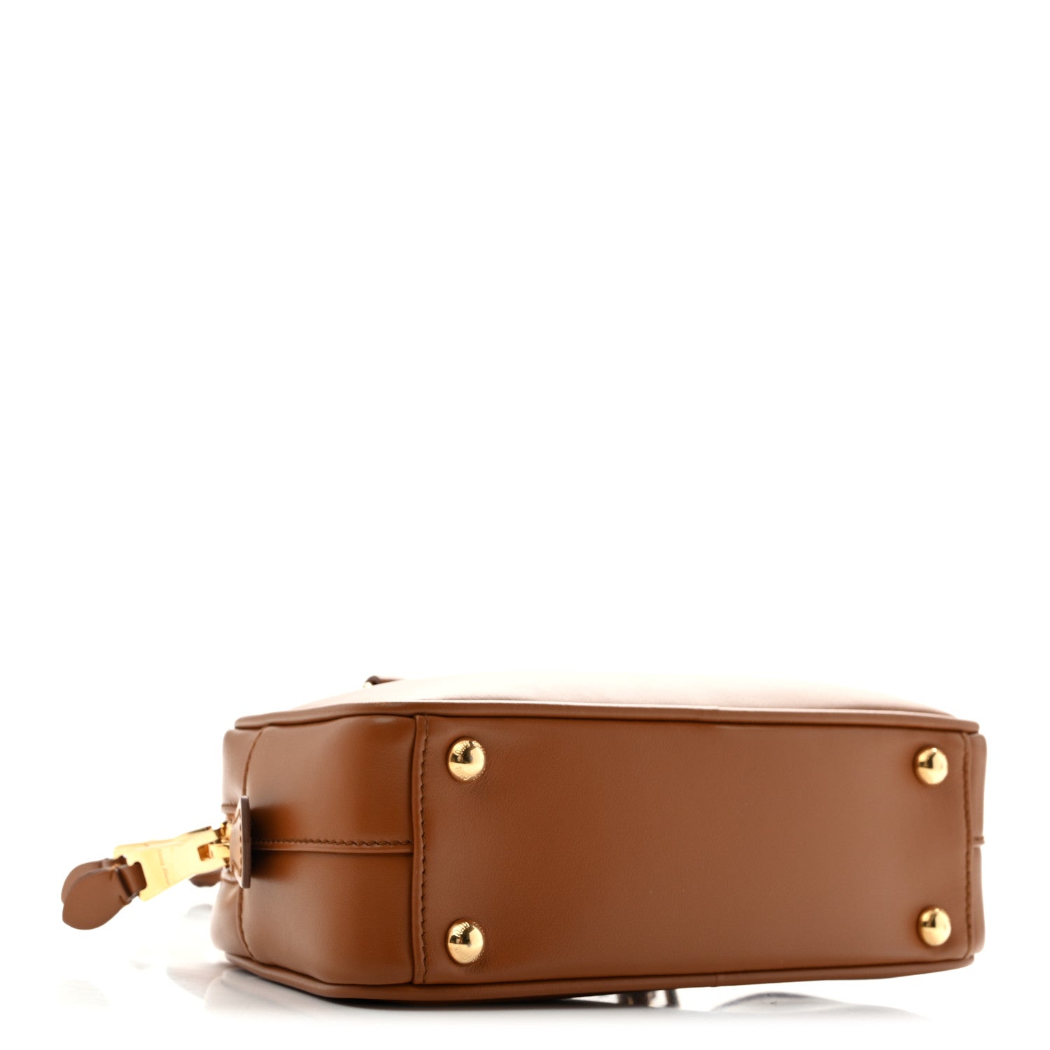 Miu Miu Calfskin Regular Arcadie Top Handle Bag Cognac 3 of 11