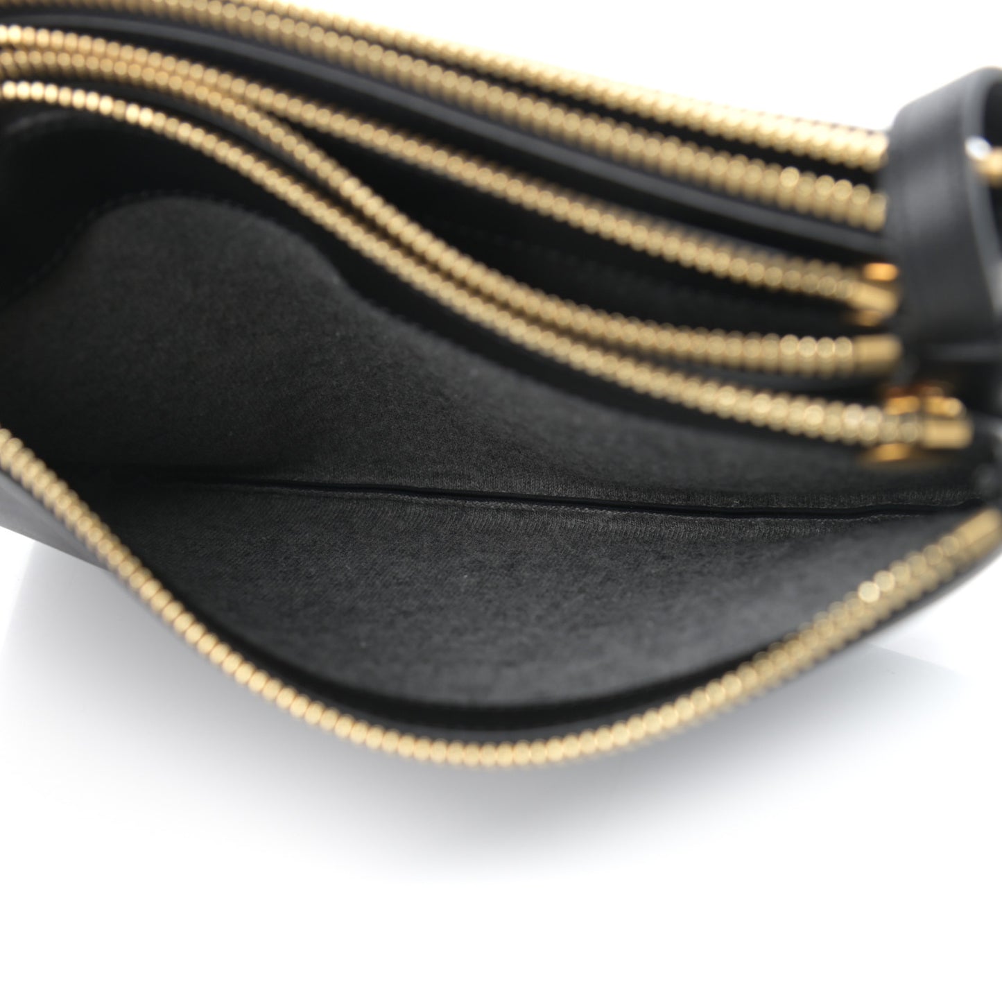 Lambskin Small Trio Crossbody Bag Black