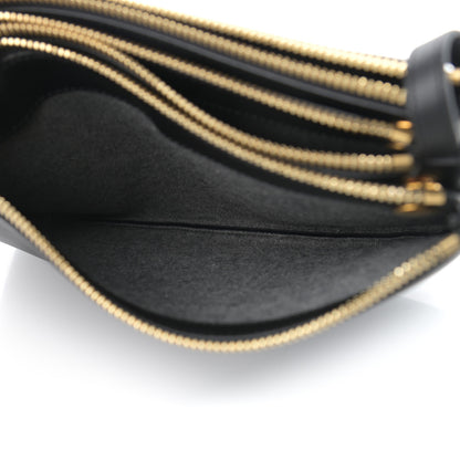 Celine Lambskin Small Trio Crossbody Bag Black 7 of 12