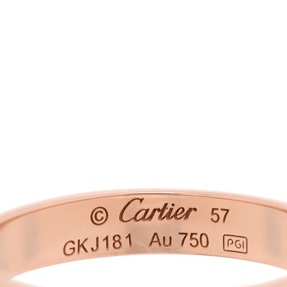 Cartier 18K Pink Gold 3.5mm LOVE Wedding Band Ring 57 8 4 of 5