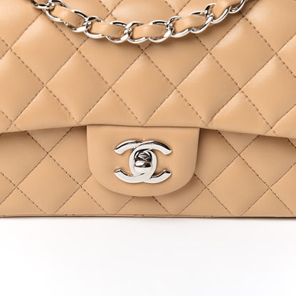 Chanel Lambskin Quilted Mini Rectangular Flap Beige 10 of 11