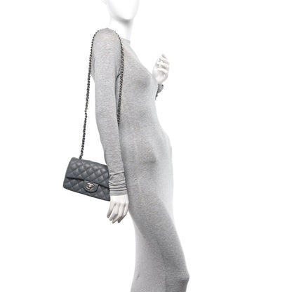 Chanel Caviar Quilted Mini Rectangular Flap Grey 2 of 12