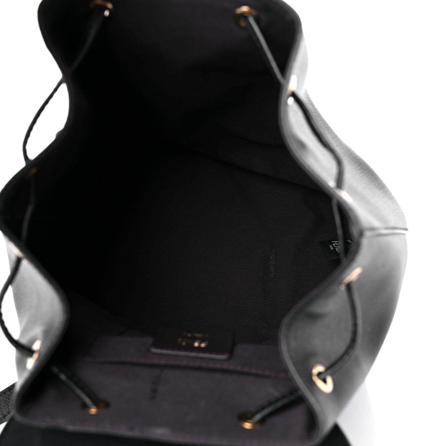Vitello Cruise F is Fendi Drawstring Backpack Black
