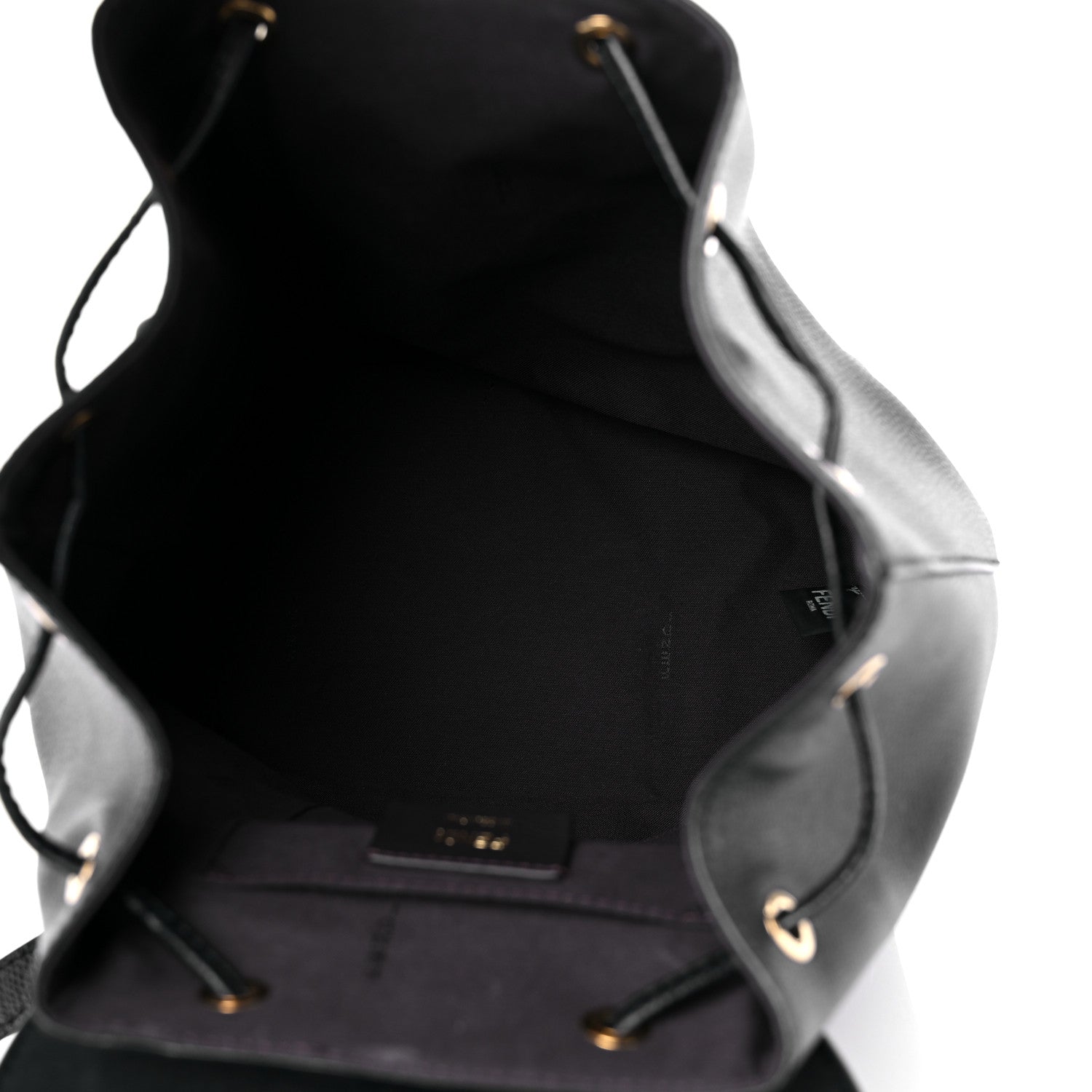 Fendi Vitello Cruise F is Fendi Drawstring Backpack Black 5 of 14