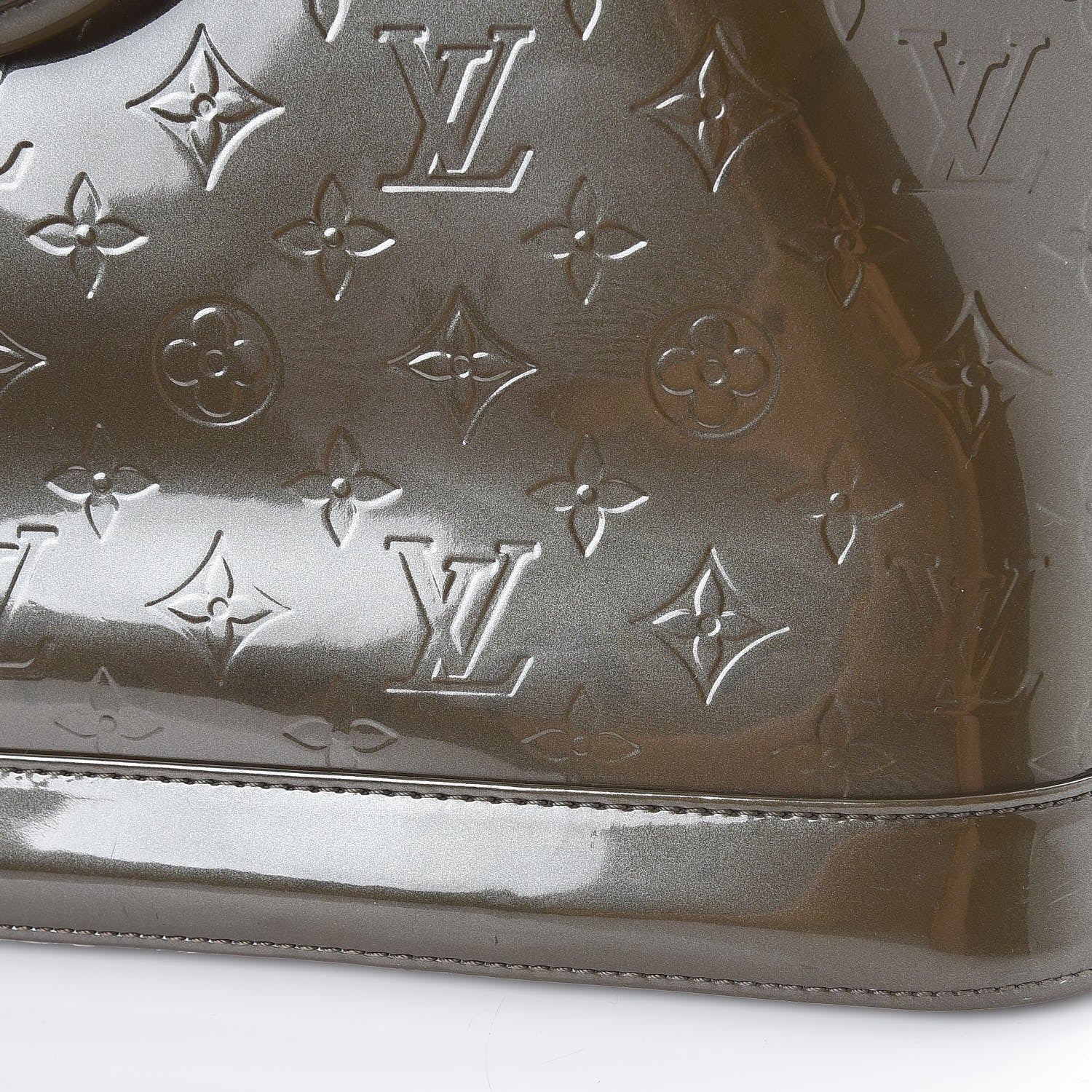 Louis Vuitton Vernis Alma GM Vert Bronze 9 of 22