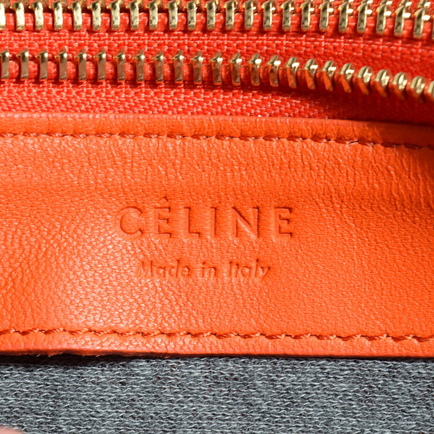 Lambskin Small Trio Crossbody Bag Bright Orange
