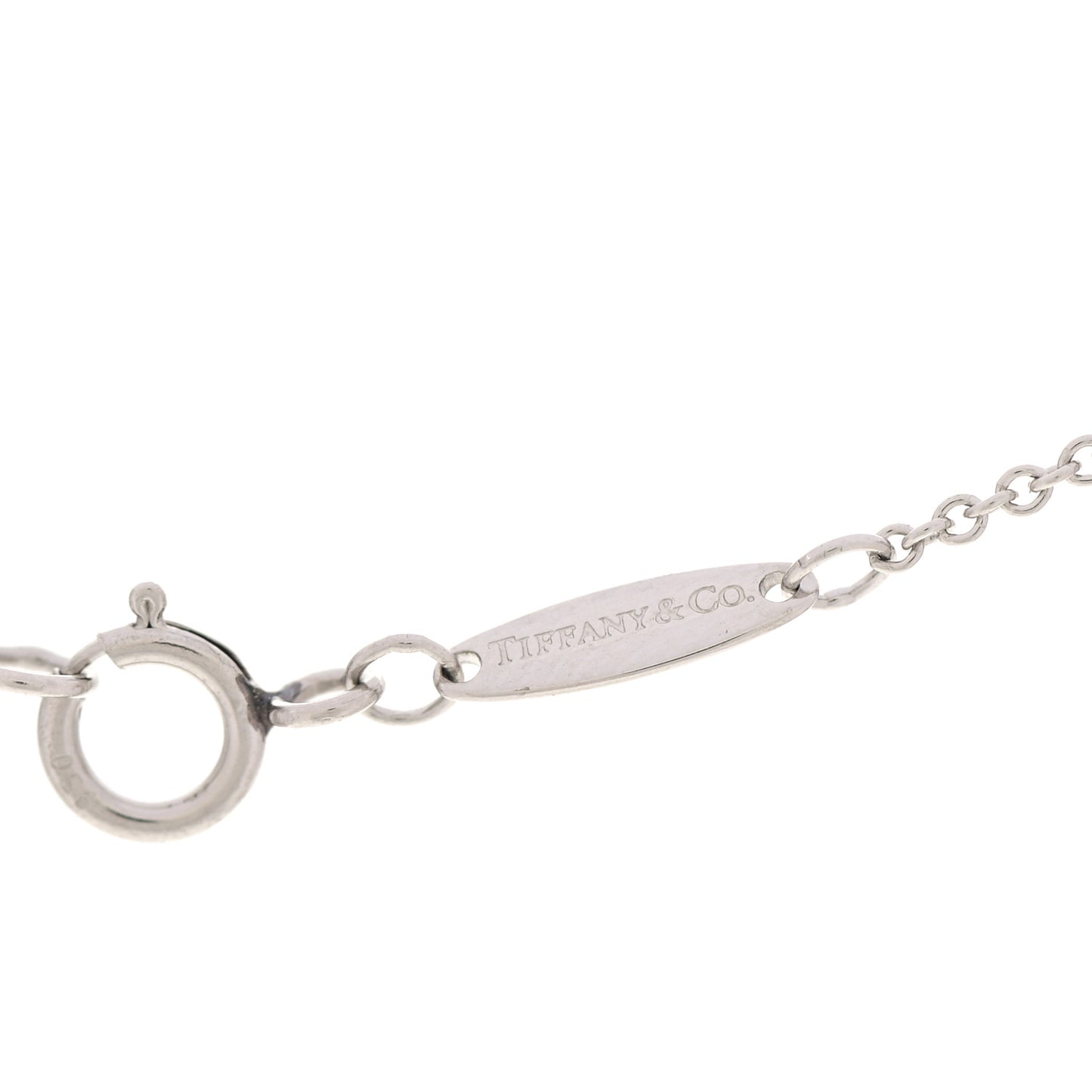 Platinum Diamond .14ct Elsa Peretti Diamonds by the Yard Pendant Necklace