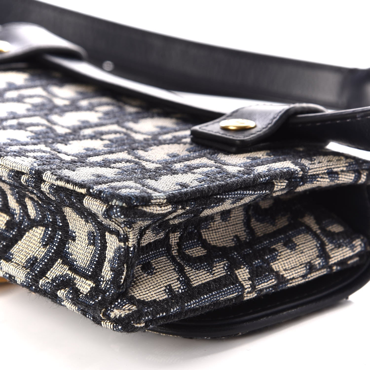 Christian Dior Oblique Saddle Belt Bag Blue 5 of 10