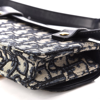 Christian Dior Oblique Saddle Belt Bag Blue 5 of 10