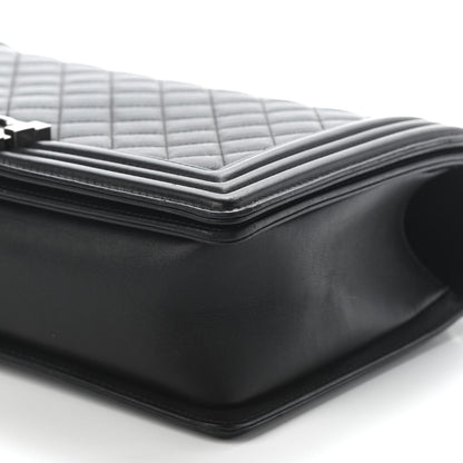 Chanel Calfskin Quilted New Medium Boy Flap Black 9 of 9