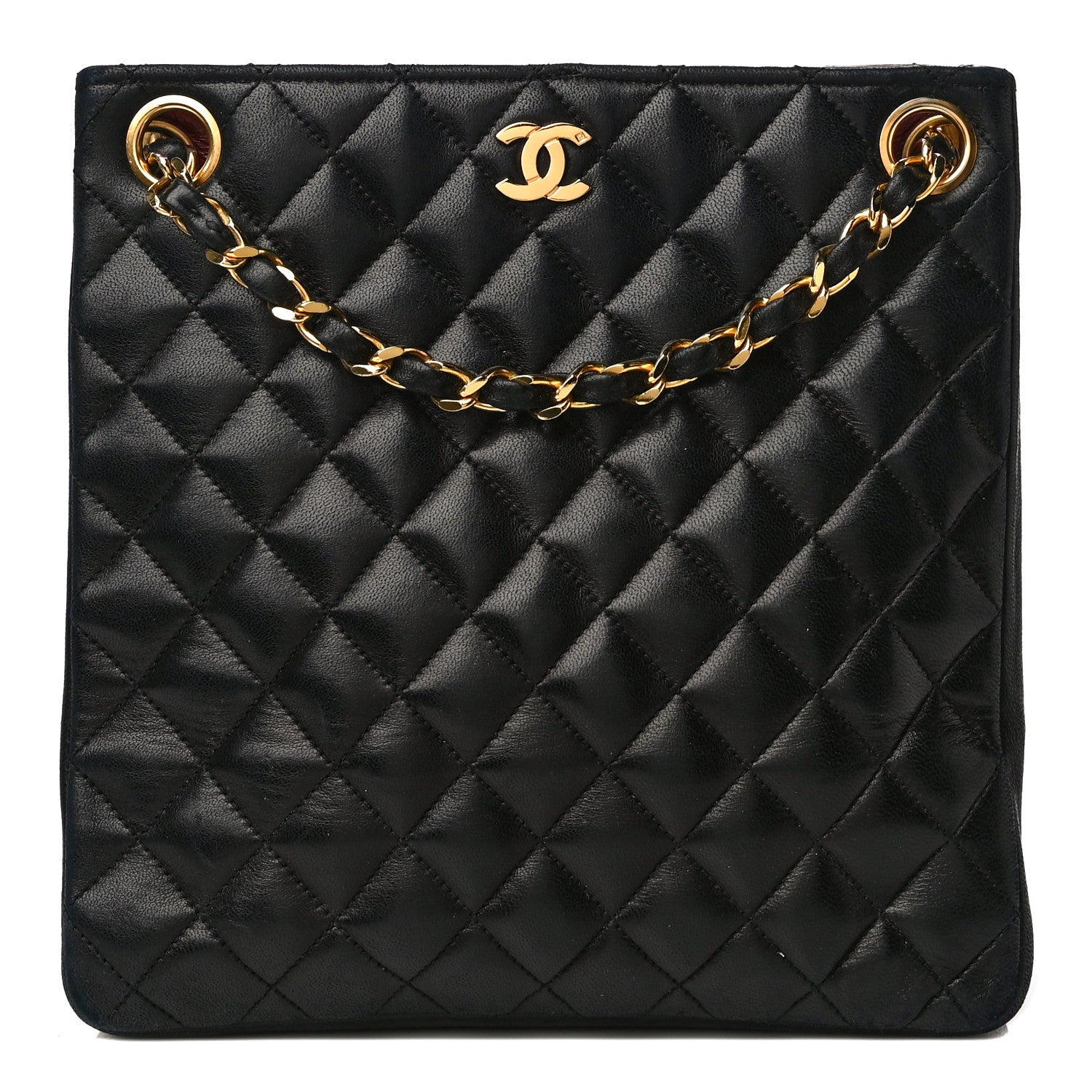 Chanel Lambskin Quilted Crossbody Black 1 of 19
