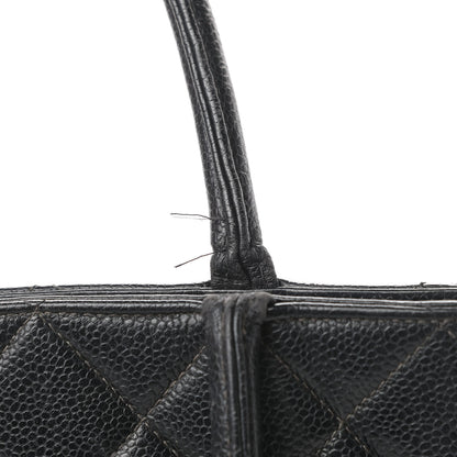 Chanel Caviar Quilted Medallion Tote Black 12 of 13