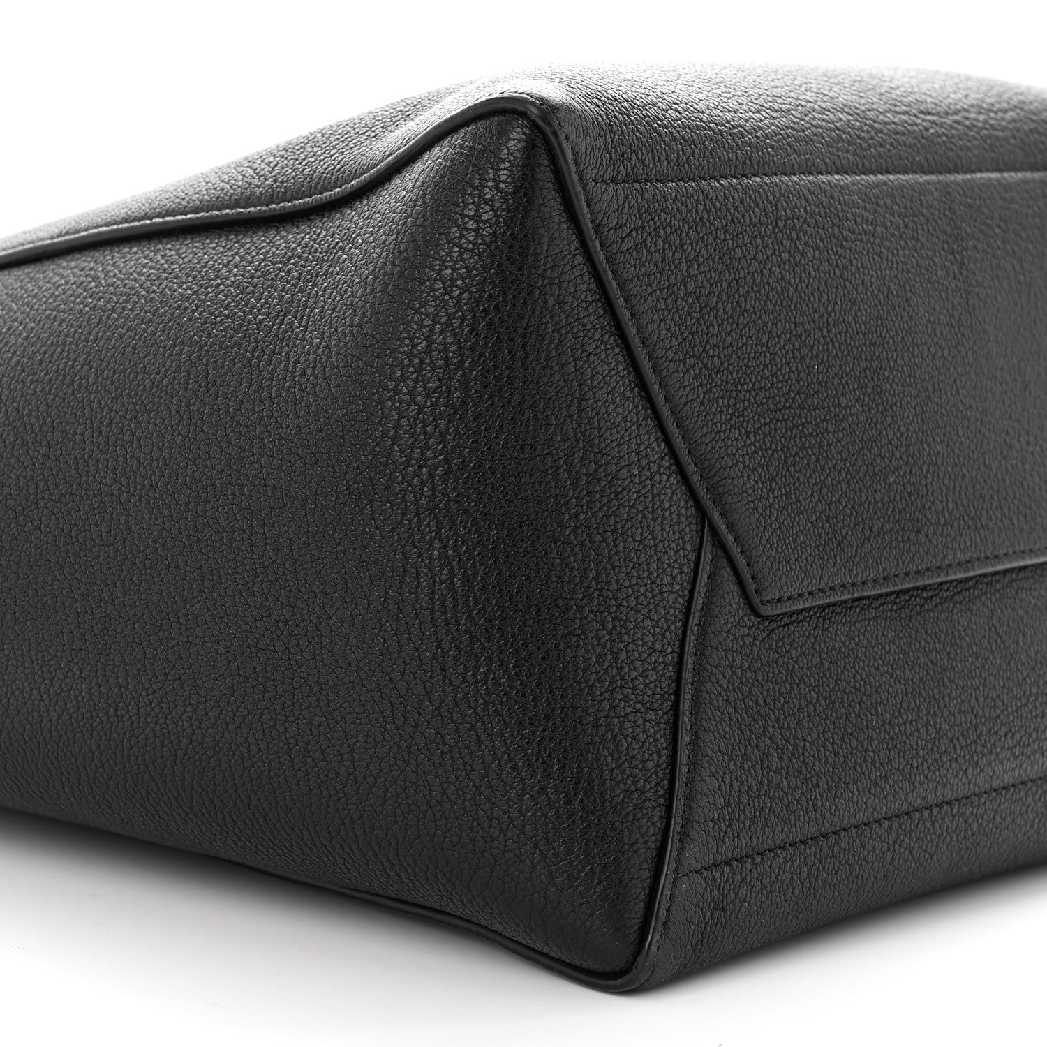 Celine Soft Grained Calfskin Sangle Bucket Bag Black 8 of 10