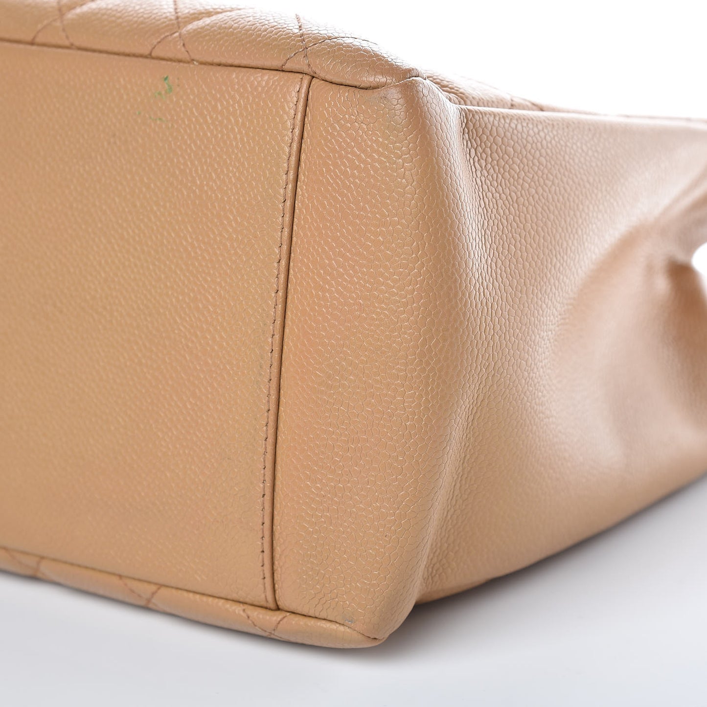 Caviar Quilted Grand Shopping Tote GST Beige