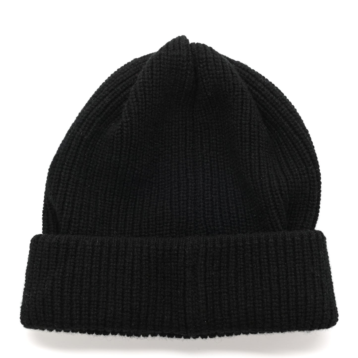 Cashmere Logo Beanie Hat Black White