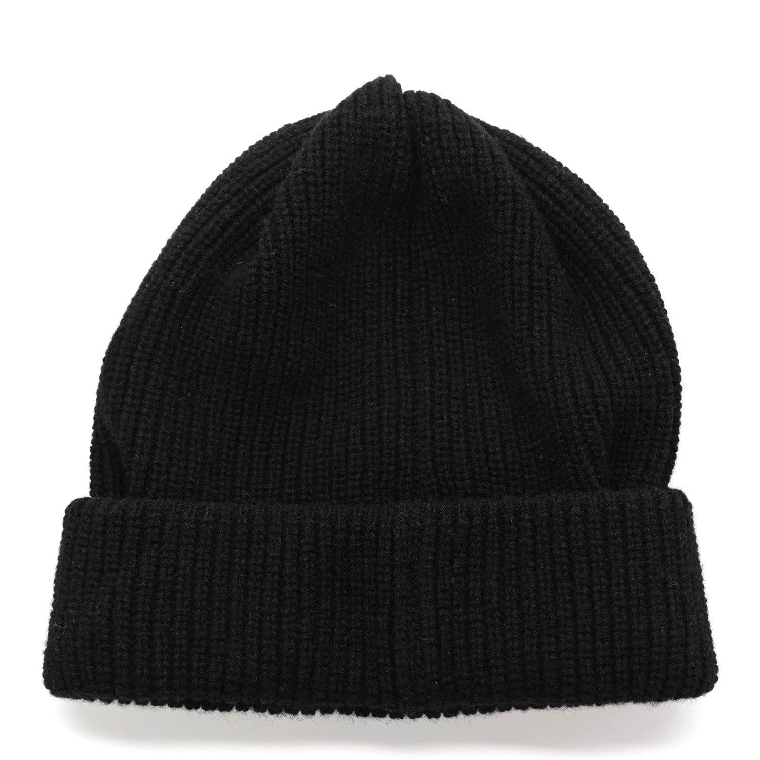 Chanel Cashmere Logo Beanie Hat Black White 3 of 4