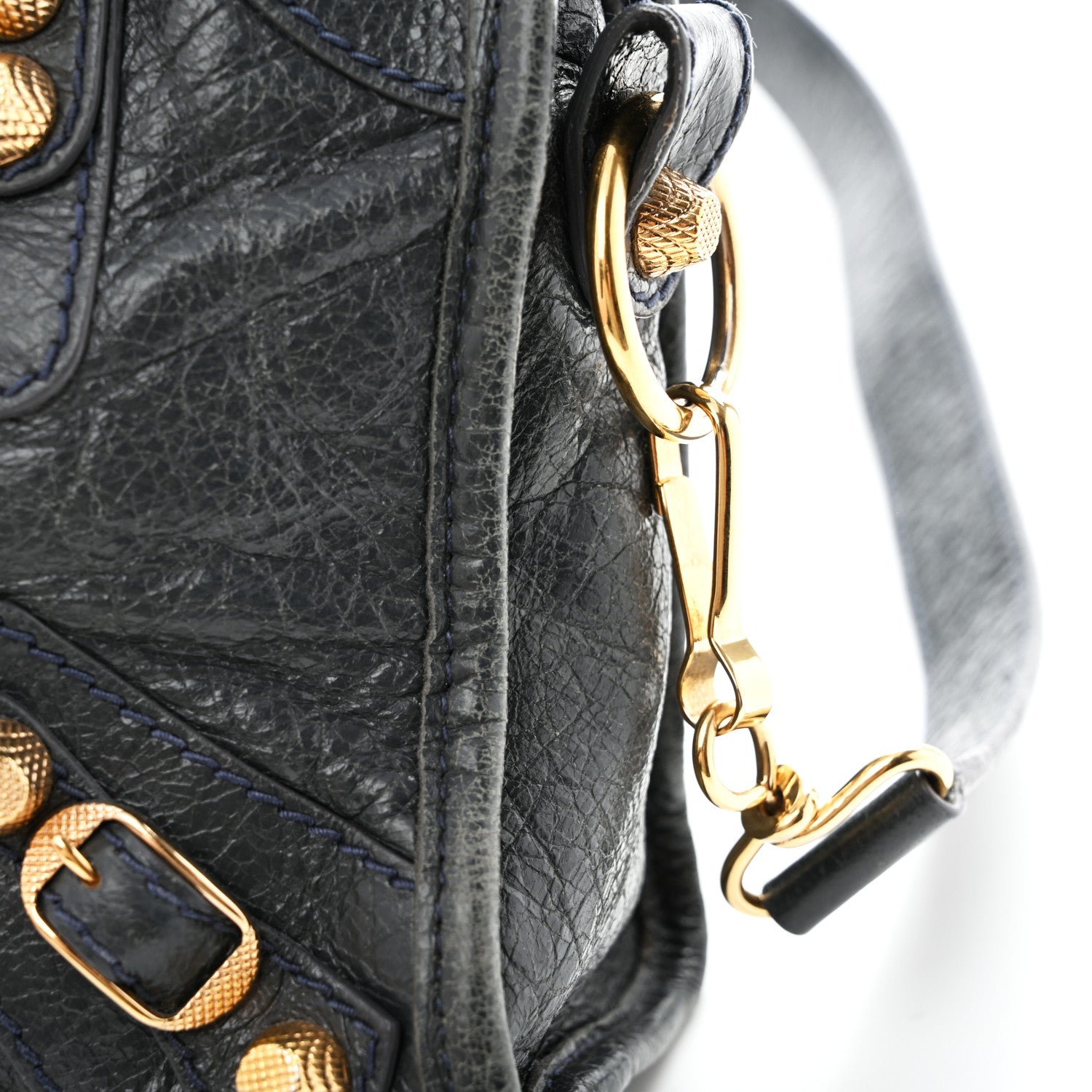 Balenciaga Agneau Giant 12 Gold Hardware Mini City Anthracite Anthracite 11 of 14
