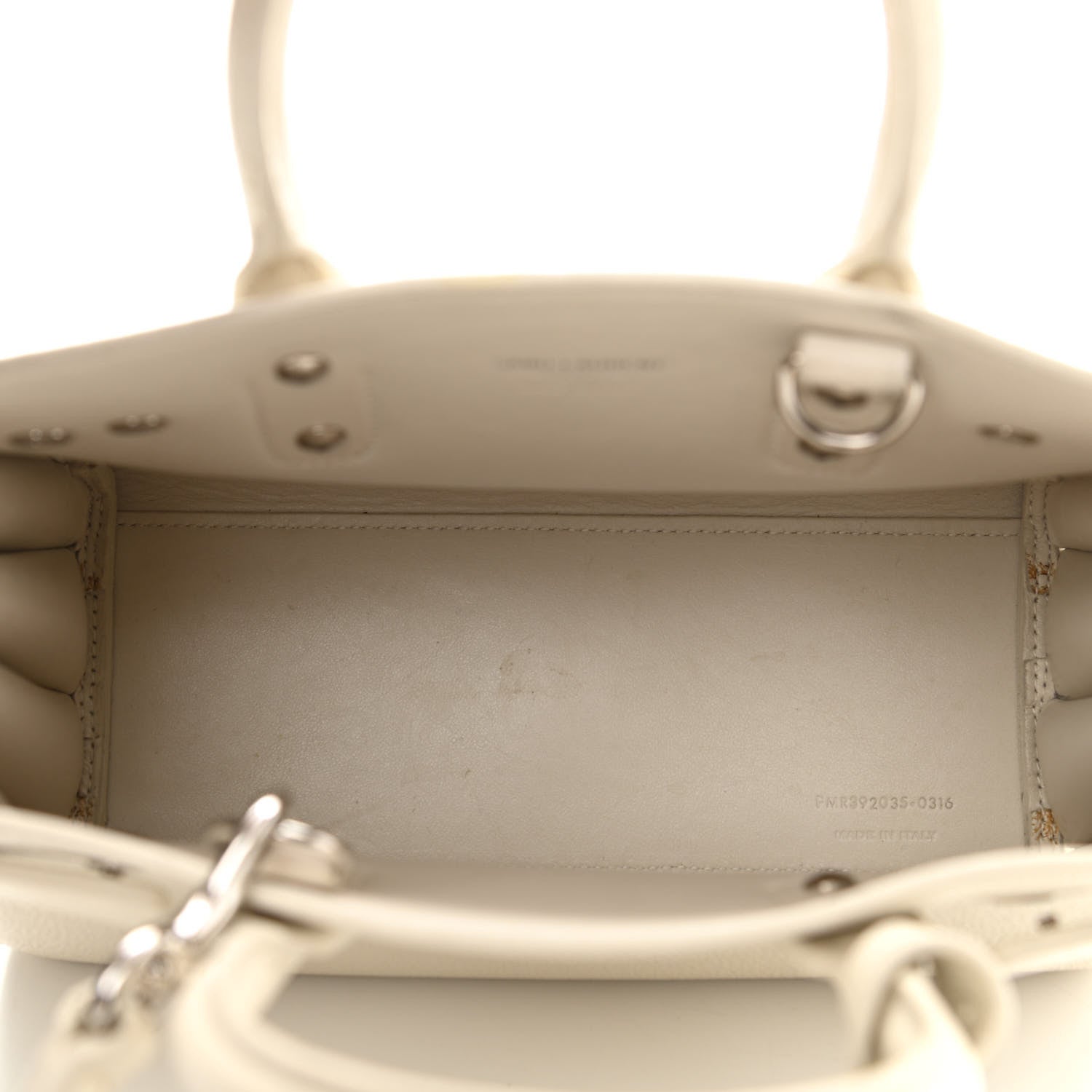 Saint Laurent Grained Calfskin Nano Sac de Jour Dove White 5 of 13