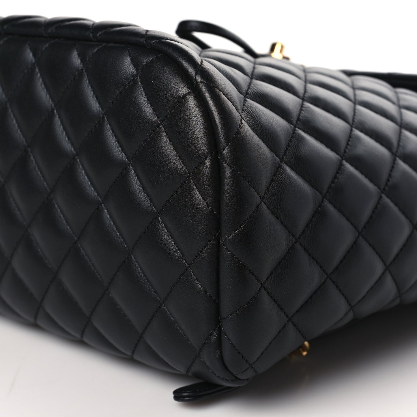 Lambskin Quilted Large Urban Spirit Backpack Black