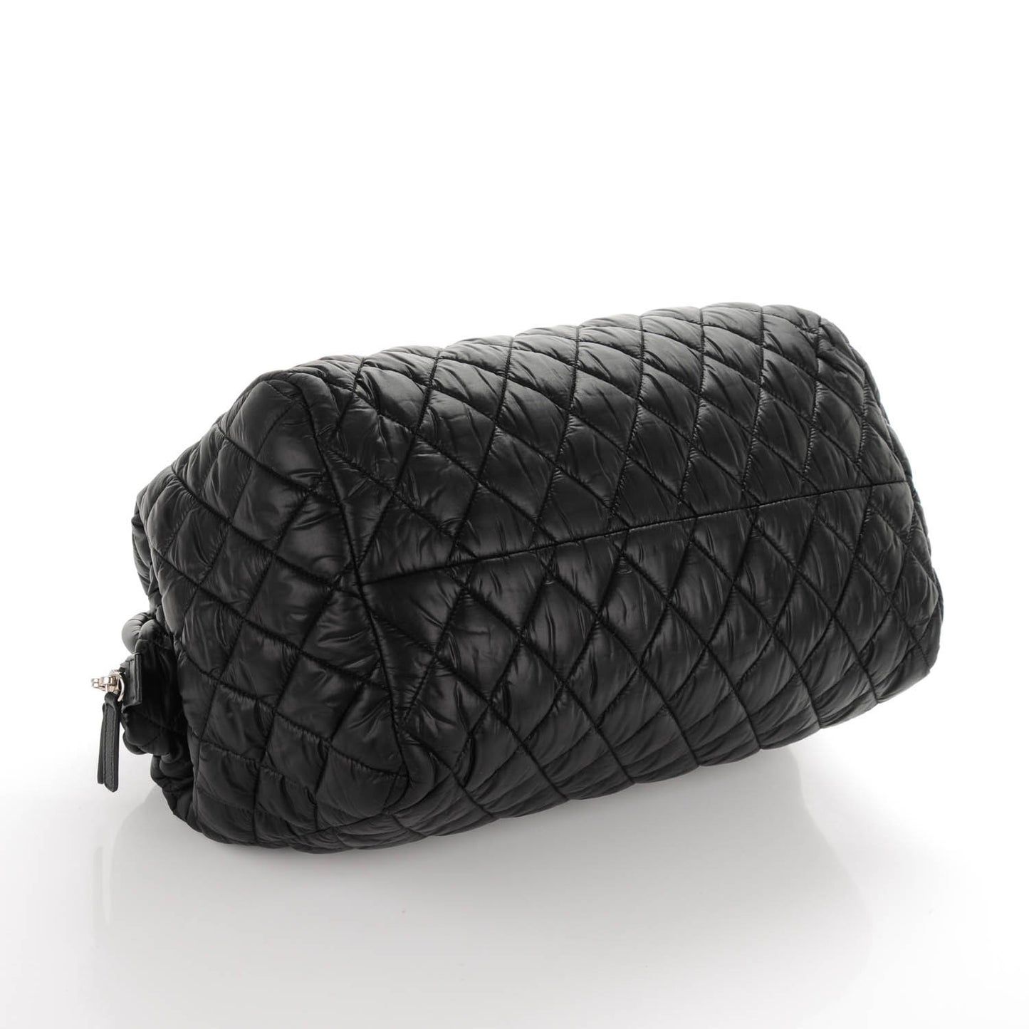 Nylon Quilted Coco Cocoon Bowler Black