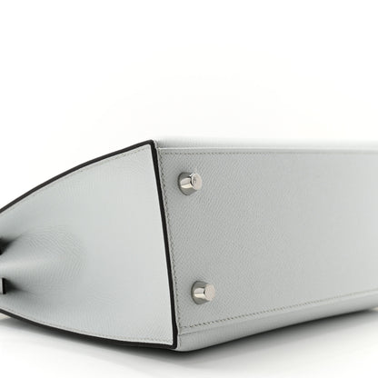 Hermes Epsom Kelly Sellier 25 Gris Platine 9 of 10