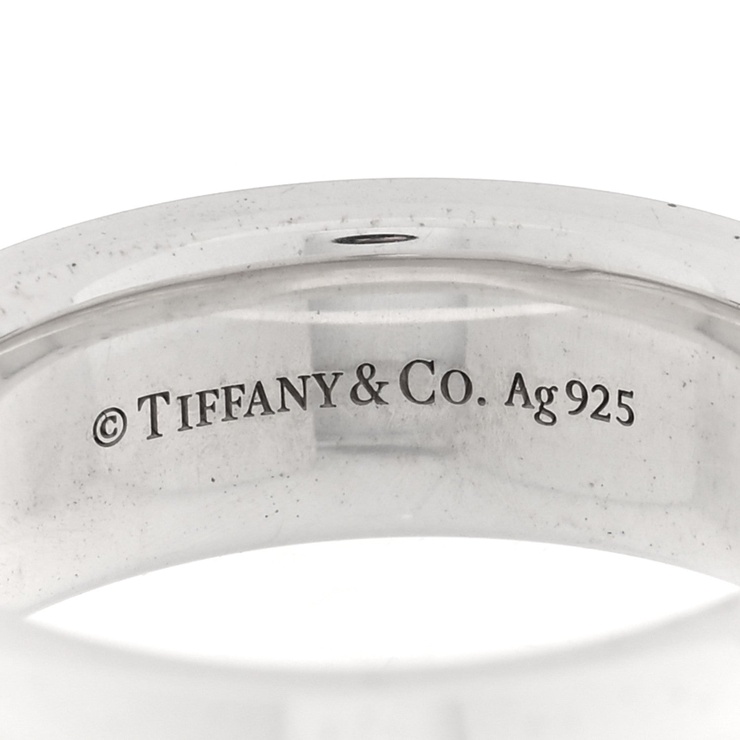 Tiffany Sterling Silver 1837 Makers Medium Slice Ring 52 6 6 of 7