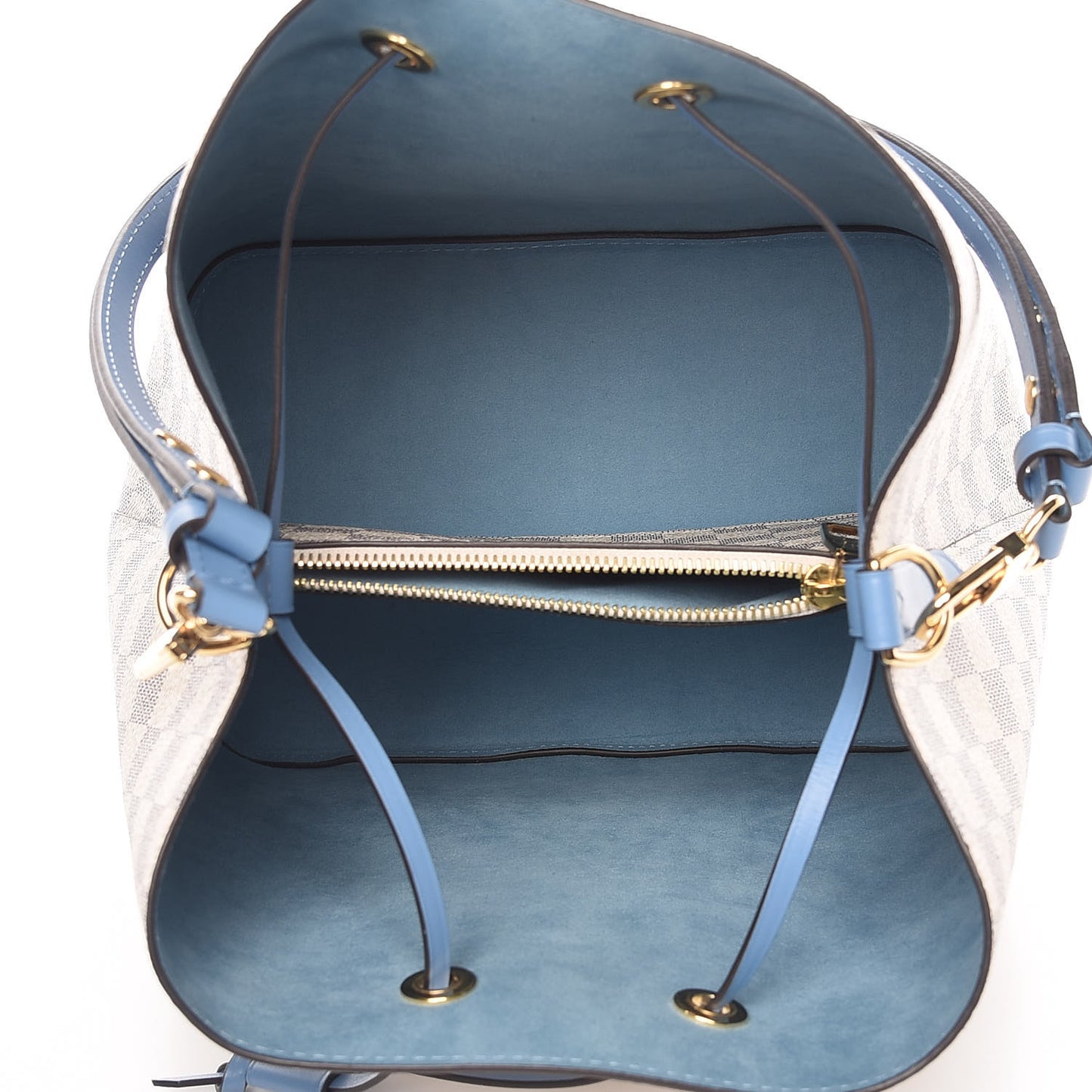 Damier Azur Neonoe MM Bleuet