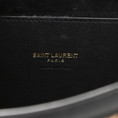 Saint Laurent Woven Raffia Monogram Kaia Satchel Tan 6 of 12