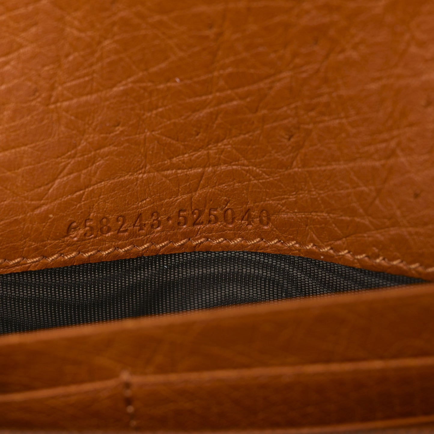 Snakeskin Ostrich Diana Chain Wallet Butter Ivory Paradise Cloud Natural Gold