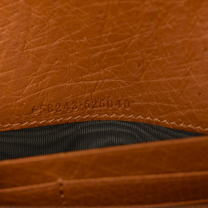 Gucci Snakeskin Ostrich Diana Chain Wallet Butter Ivory Paradise Cloud Natural Gold 8 of 9