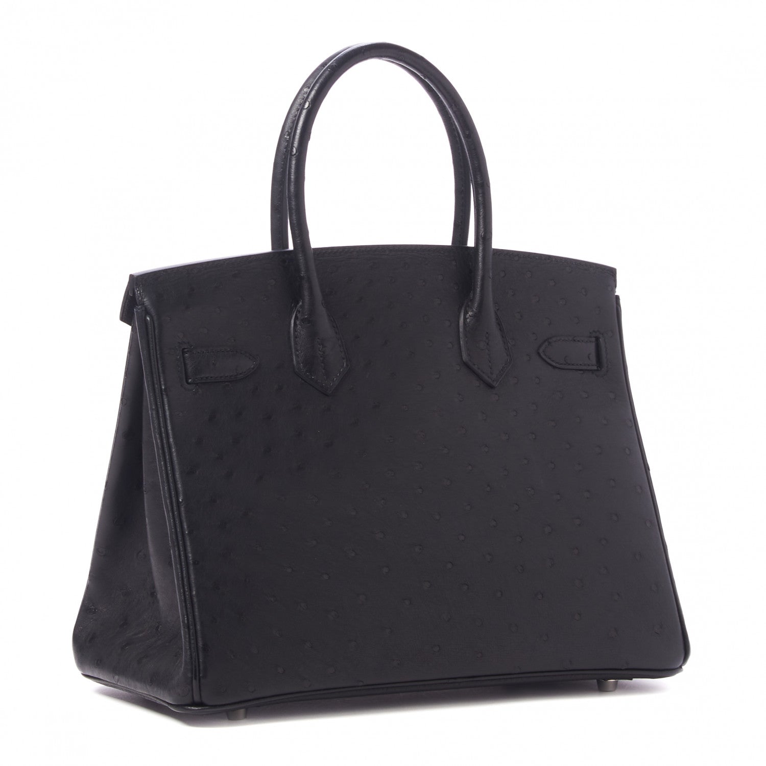 Hermes Ostrich Birkin 30 Black 3 of 33
