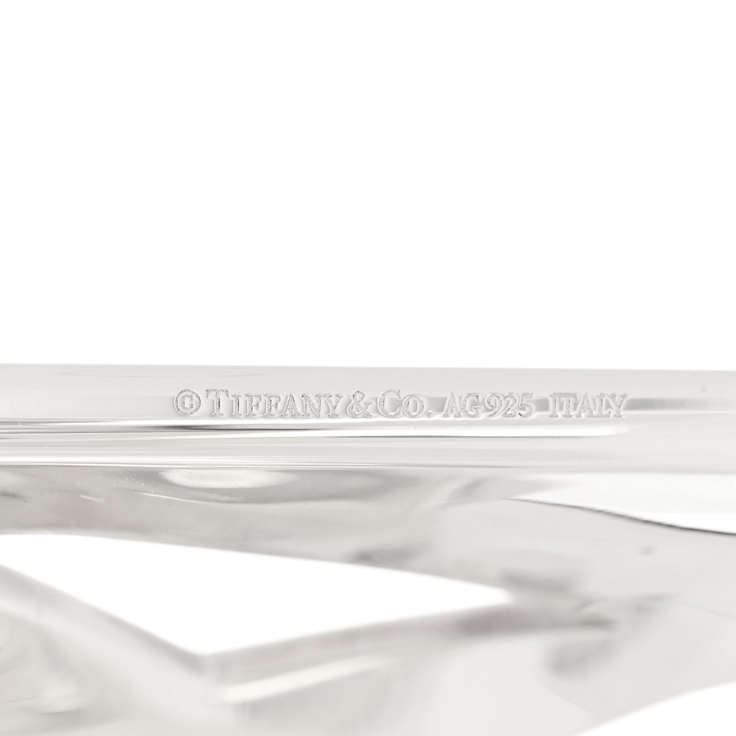 Tiffany Sterling Silver Wide Atlas Cuff Bracelet 3 of 4