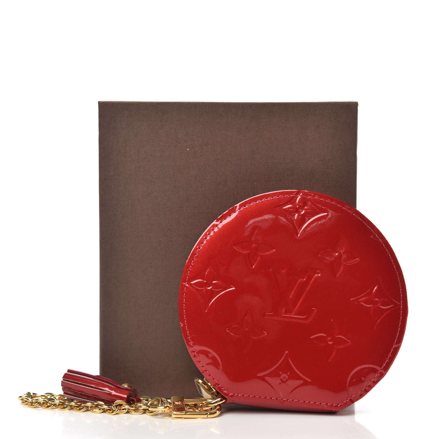 Louis Vuitton Vernis Chapeau Coin Purse Pomme D'Amour 8 of 8