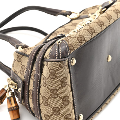 Gucci Monogram Medium Wave Boston Dark Brown 15 of 18